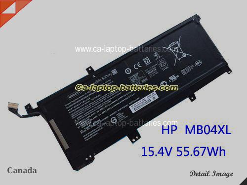 Genuine HP Envy X360 15-AQ292CL Battery For laptop 3470mAh, 55.67Wh , 15.4V, Black , Li-ion