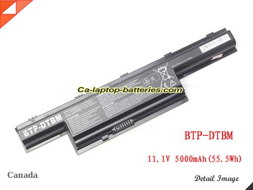 MEDION BTP-DVBM Battery 5000mAh, 55.5Wh  11.1V Black Li-ion