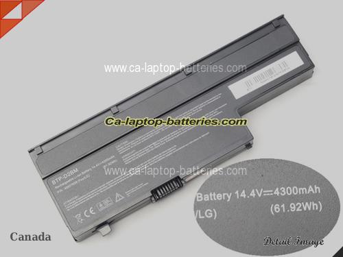 Genuine MSI MD 97460 Battery For laptop 4300mAh, 14.4V, Black , Li-ion