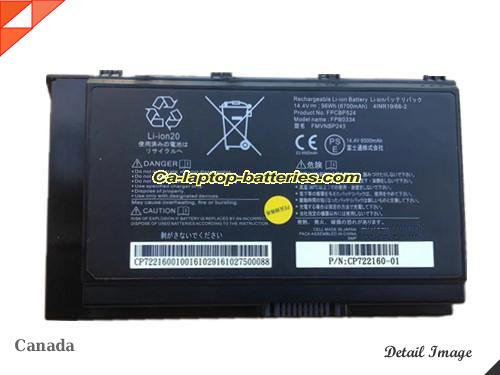 FUJITSU CP72216001 Battery 6700mAh, 96Wh  14.4V balck Li-Polymer