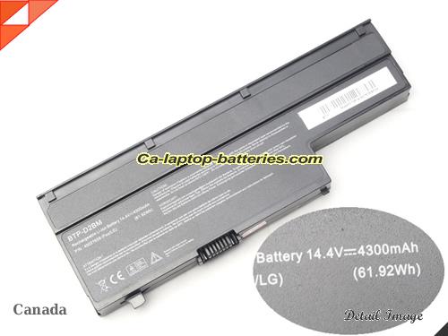 Genuine MSI E6213 Battery For laptop 4300mAh, 14.4V, Black , Li-ion