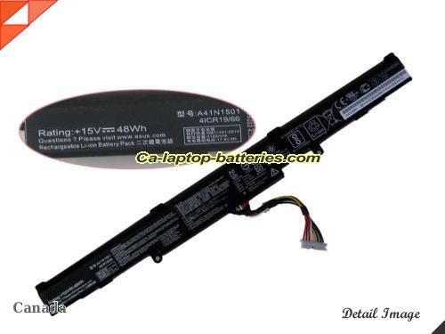 Genuine ASUS VivoBook Pro N552VW Battery For laptop 48Wh, 15V, Black , Li-ion