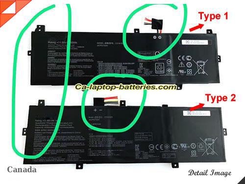 Genuine ASUS ZenBook UX430UQ-GV019T Battery For laptop 4210mAh, 50Wh , 11.55V, Black , Li-ion