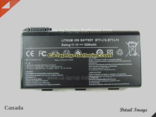 MSI CX623-168A Replacement Battery 5200mAh 11.1V Black Li-lion