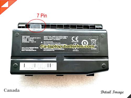 Genuine MECHREVO X6Ti-M6 Battery For laptop 4400mAh, 47.52Wh , 10.8V, Black , Li-ion