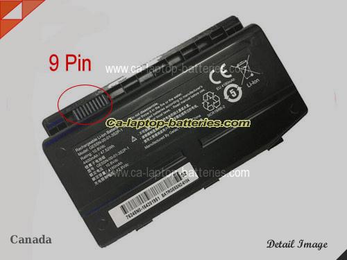 Genuine MECHREVO X6Ti-M2 Pro Battery For laptop 4400mAh, 47.52Wh , 10.8V, Black , Li-ion