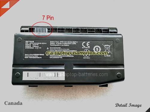 Genuine MECHREVO X6TI Battery For laptop 4400mAh, 47.52Wh , 10.8V, Black , Li-ion