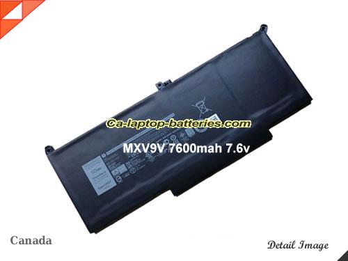 DELL MXV9V Battery 7500mAh, 60Wh  7.6V Black Li-Polymer