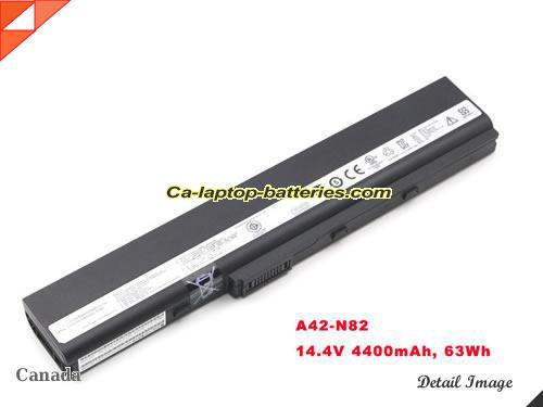 ASUS A42-N82 Battery 4400mAh 14.4V Black Li-ion