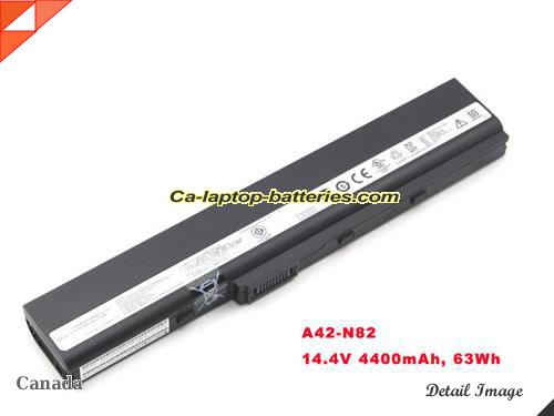 ASUS N82 Replacement Battery 4400mAh 14.4V Black Li-ion