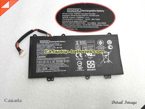 HP SG03061XL-PR Battery 3450mAh 11.55V Black Li-ion