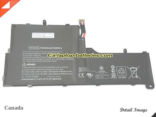 Genuine HP Split 13-M210SA Battery For laptop 33Wh, 11.1V, Black , Li-ion