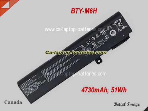 Genuine MSI GL63 8RD-086 Battery For laptop 4730mAh, 51Wh , 10.86V, Black , Li-ion