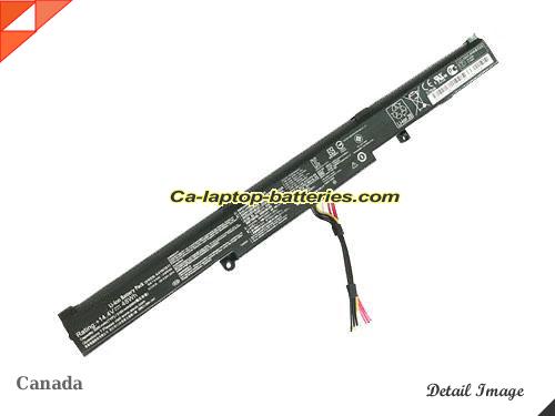 Genuine ASUS ROG GL752VW-T4180T Battery For laptop 3350mAh, 48Wh , 14.4V, Black , Li-ion