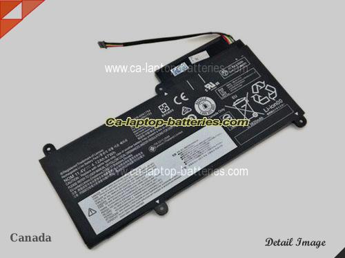 Genuine LENOVO ThinkPad E450(20DCA07NCD) Battery For laptop 47Wh, 4.12Ah, 11.4V, Black , Li-ion