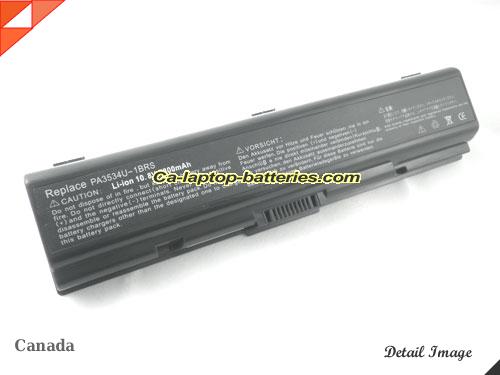 TOSHIBA PA3535U-1BAS Battery 6600mAh 10.8V Black Li-ion