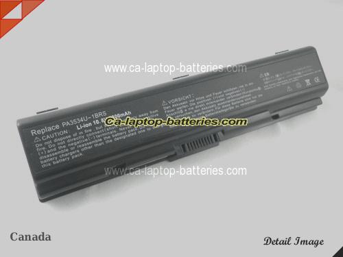 TOSHIBA Equium A200-15i Replacement Battery 6600mAh 10.8V Black Li-ion