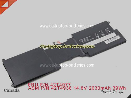 LENOVO ThinkPad X1 1286 CTO Replacement Battery 2630mAh, 39Wh  14.8V Black Li-ion