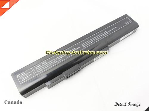 MSI CX640-013US Replacement Battery 4400mAh, 63Wh  14.4V Black Li-ion