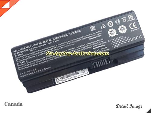 Genuine CLEVO NH58RCQ Battery For laptop 2750mAh, 41Wh , 14.6V, Black , Li-ion