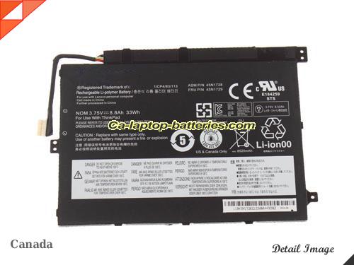 Genuine LENOVO 20C1000UGE Battery For laptop 33Wh, 8.8Ah, 3.75V, Black , Li-ion