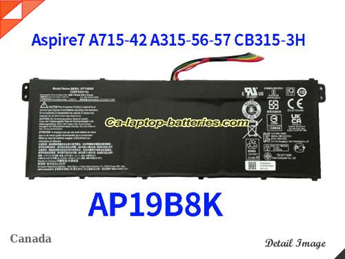 ACER 3INP5/82/70 Battery 3831mAh, 43Wh  11.25V Black Li-Polymer