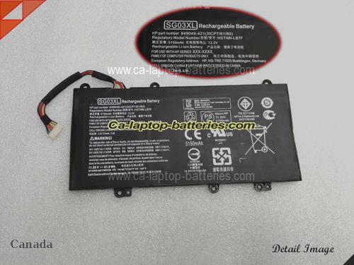 Genuine HP ENVY 17-u110nr W2K90UA Battery For laptop 3450mAh, 11.55V, Black , Li-ion