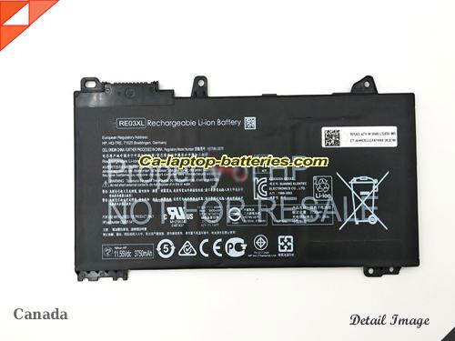 Genuine HP PROBOOK 455R G6-7MU69UT Battery For laptop 3900mAh, 45Wh , 11.55V, Black , Li-Polymer