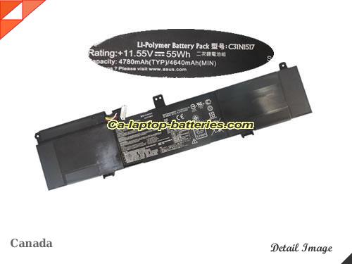 Genuine ASUS TP301UA-C4149T Battery For laptop 4780mAh, 55Wh , 11.55V, Black , Li-ion