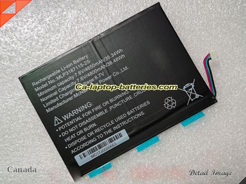 MCNAIR MLP3187115-2S Battery 4800mAh, 36.48Wh  7.6V Black Li-Polymer