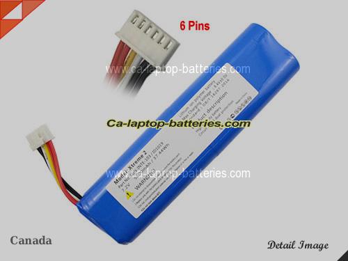 JBL Xtreme 2 Replacement Battery 5200mAh, 37.44Wh  7.2V Blue Li-ion