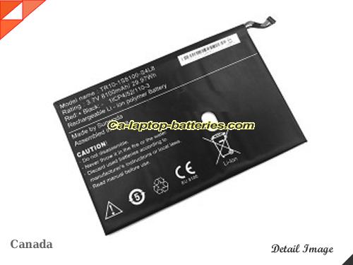 RTDPART TR10-1S8100-S4L8 Battery 8400mAh, 31Wh  3.7V  Li-Polymer