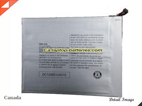 OTHER PBR-43A Battery 6500mAh, 24.05Wh  3.7V Sliver Li-Polymer