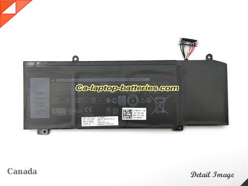 Genuine DELL G7 17 7790-4858 Battery For laptop 3750mAh, 60Wh , 15.2V, Black , Li-Polymer