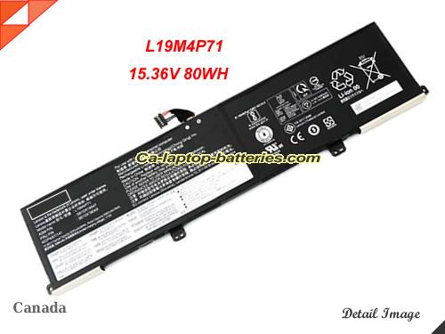 Genuine LENOVO ThinkPad P1 Gen 3-20TH000CUK Battery For laptop 5235mAh, 80Wh , 15.36V, Black , Li-Polymer