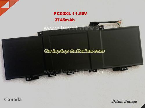 Genuine HP Pavilion X360 15-er0125od Battery For laptop 3745mAh, 43.3Wh , 11.55V, Black , Li-Polymer