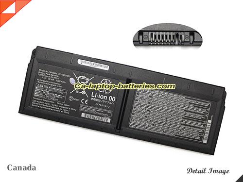 Genuine PANASONIC CF-XZ6C Battery For laptop 5200mAh, 40Wh , 7.6V, Black , Li-Polymer