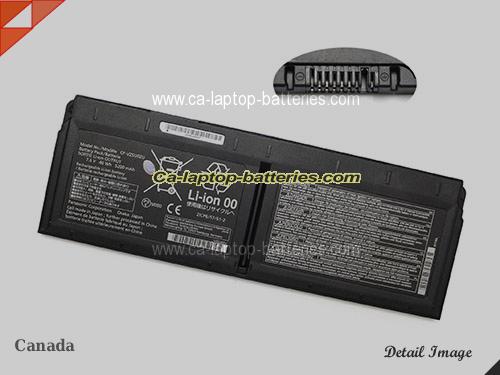 Genuine PANASONIC CF-XZ6PFKQR Battery For laptop 5200mAh, 40Wh , 7.6V, Black , Li-Polymer