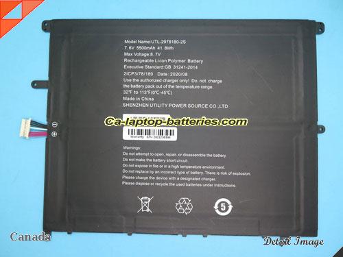 RTDPART UTL29781802S Battery 5500mAh, 41.8Wh  7.6V Black Li-Polymer
