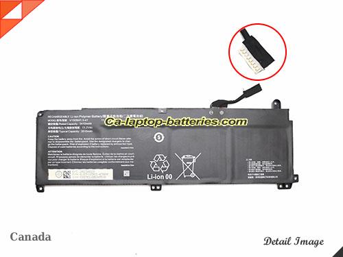 HASEE V150BAT-4-53 Battery 3410mAh, 41Wh  11.55V Black Li-Polymer