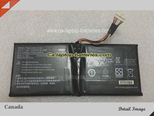 Genuine GIGABYTE GA-U2142-2117U Battery For laptop 5300mAh, 39.22Wh , 7.4V, Black , Li-ion