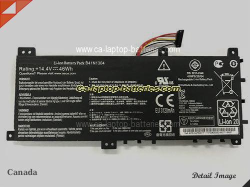 Genuine ASUS VivoBook S451LA-CA141H Battery For laptop 3194mAh, 46Wh , 14.4V, Black , Li-ion