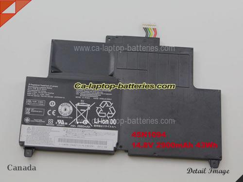 Genuine LENOVO ThinkPad S230u Twist(33474VC) Battery For laptop 2900mAh, 43Wh , 2.9Ah, 14.8V, Black , Li-Polymer