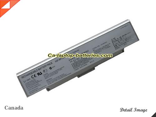 SONY VAIO VGN-CR13/W Replacement Battery 5200mAh 11.1V Silver Li-ion