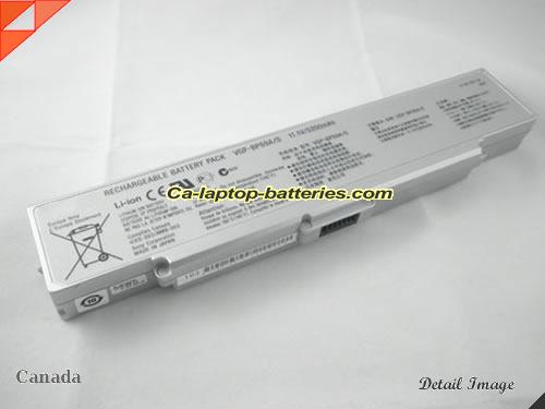 Genuine SONY VAIO VGN-CR13/W Battery For laptop 4800mAh, 11.1V, Silver , Li-ion