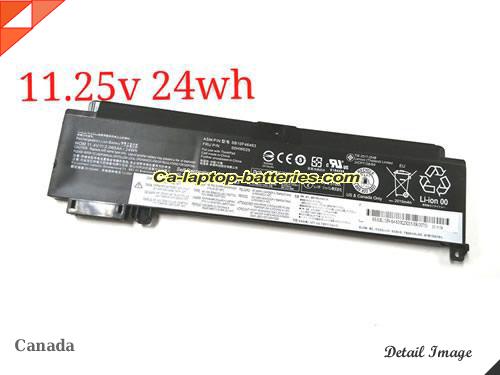 Genuine LENOVO Thinkpad T460s 20F9005KUS Battery For laptop 2065mAh, 25Wh , 11.4V, Black , Li-ion