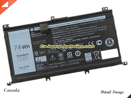 Genuine DELL Inspiron 15 7559-8069 Battery For laptop 74Wh, 11.1V,  , Li-ion