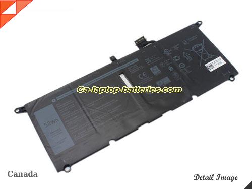 Genuine DELL XPS 13 9305-CN93520 Battery For laptop 6500mAh, 52Wh , 7.6V, Black , Li-Polymer