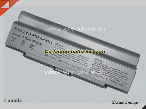 SONY VAIO VGN-FE550G Replacement Battery 6600mAh 11.1V Silver Li-ion