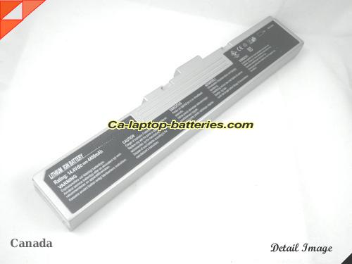 MSI MegaBook M635 Replacement Battery 4400mAh 14.4V Silver Li-ion